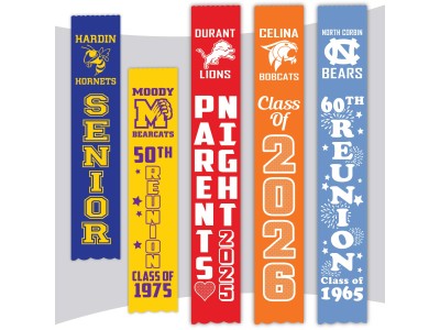 Senior, Reunion & Parent's Night Ribbons