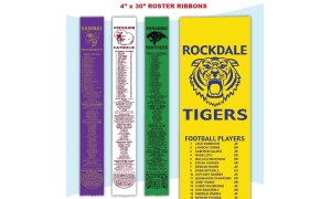 Roster Ribbons - 4" x 30"