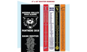Roster Ribbons - 4" x 40"