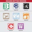 Square School Buttons