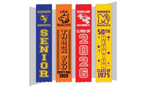 Reunion / Senior / Parent's - 2" x 10" Ribbons