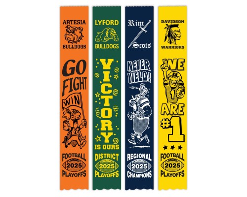 Football Playoff Ribbons